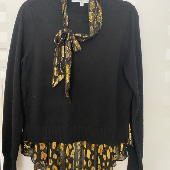 Veronica Beard Concord Mixed Media Sweater Size M. Excellent condition! - Picture 3 of 3